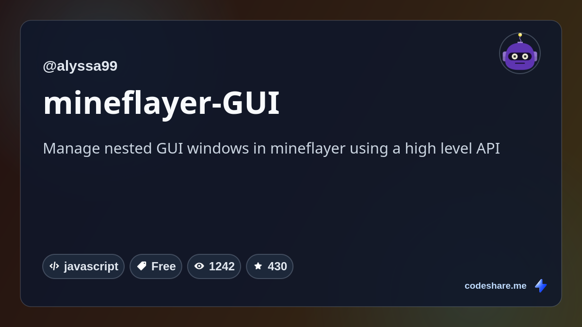 mineflayer-GUI