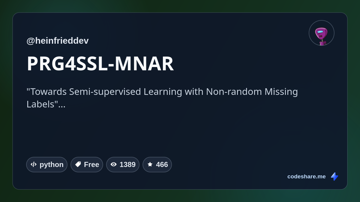 PRG4SSL-MNAR